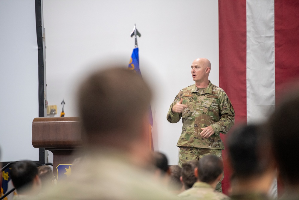 621 CRW hosts Commander's Call at Travis AFB