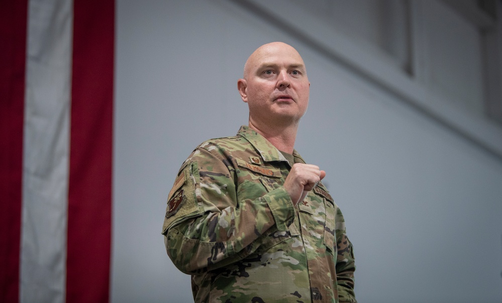 621 CRW hosts Commander's Call at Travis AFB