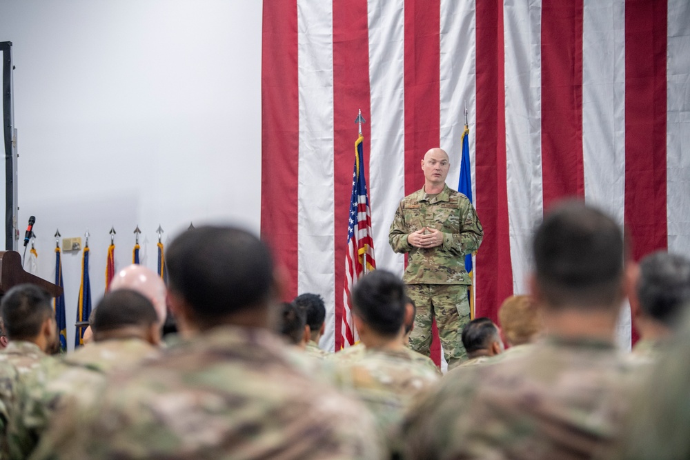 621 CRW hosts Commander's Call at Travis AFB