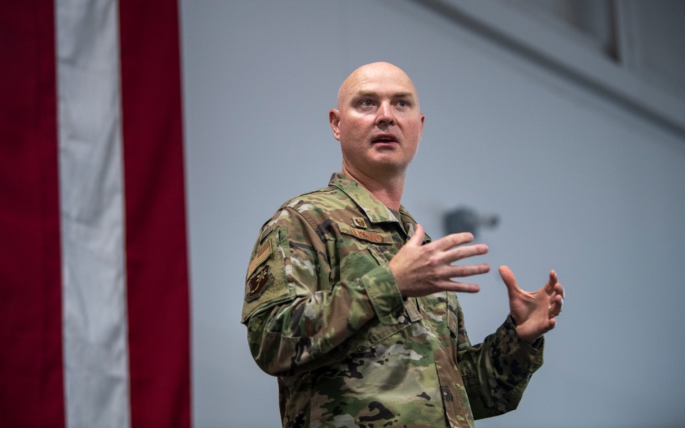 621 CRW hosts Commander's Call at Travis AFB