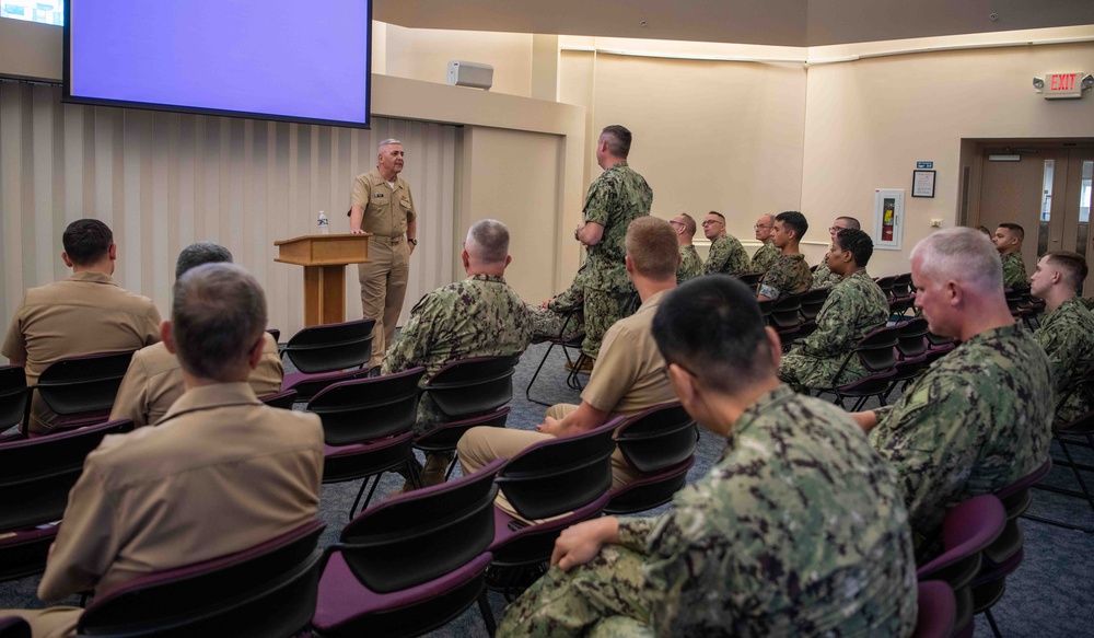 Chief of Chaplains of the Navy, Director of Religious Ministries, visits Recruit Training Command