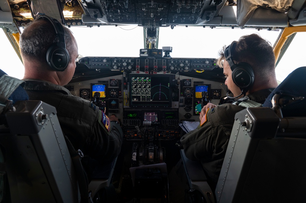 MG23: KC-135 refuels KC-46