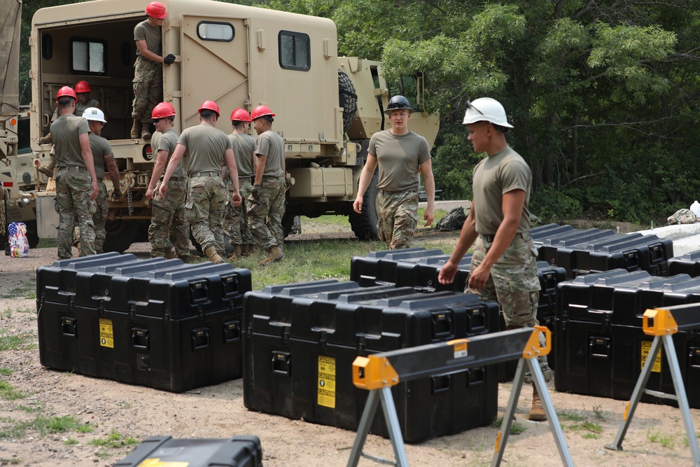 851st Vertical Engineering Company Begin Construction Operations