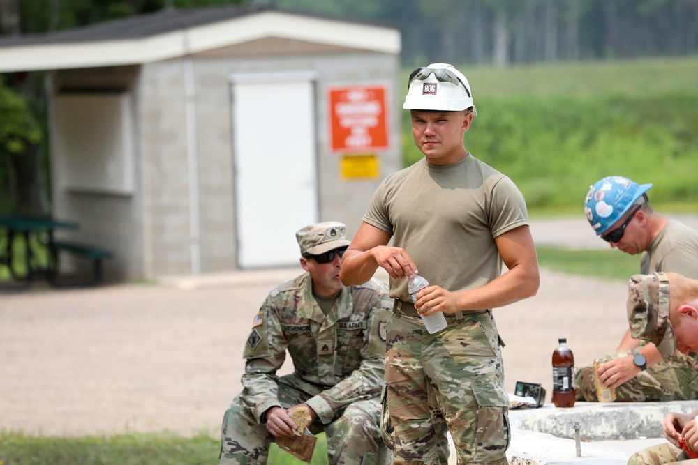 851st Vertical Engineering Company Begin Construction Operations