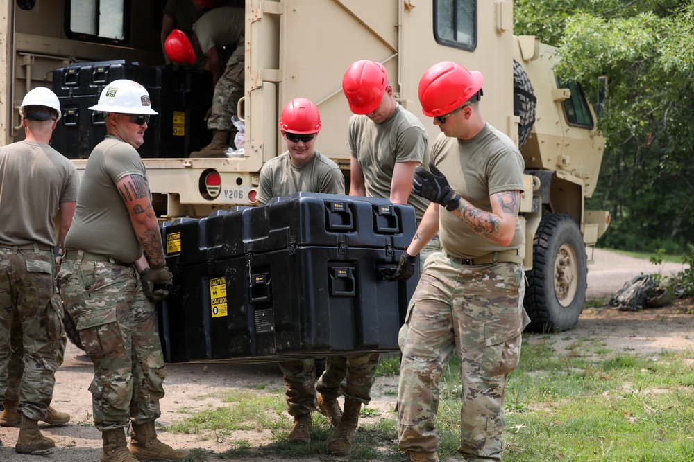 851st Vertical Engineering Company Begin Construction Operations