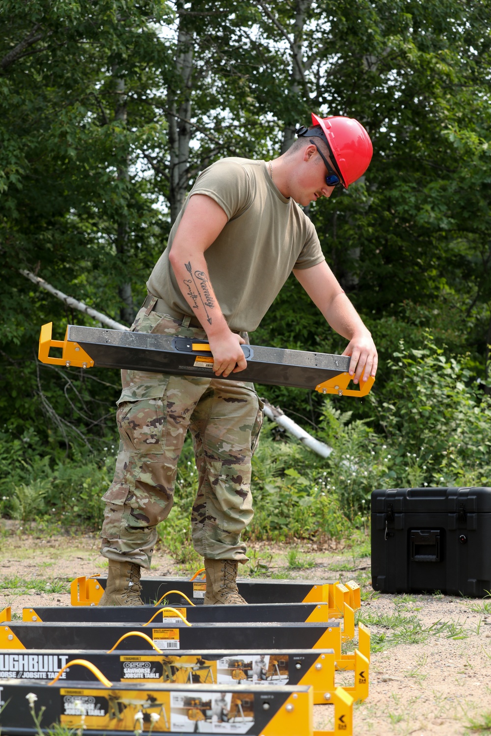 851st Vertical Engineering Company Begin Construction Operations