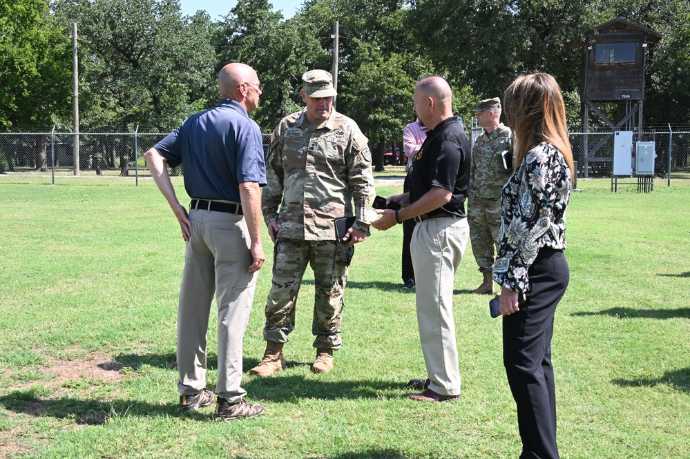 Maj. Gen. Winston P. Brooks, commanding general, U.S. Army Fires Center of Excellence and Fort Sill, Fort Sill, Oklahoma.