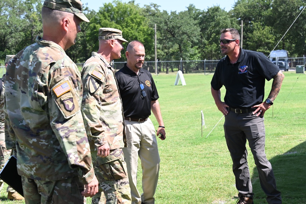 Maj. Gen. Winston P. Brooks, commanding general, U.S. Army Fires Center of Excellence and Fort Sill, Fort Sill, Oklahoma.