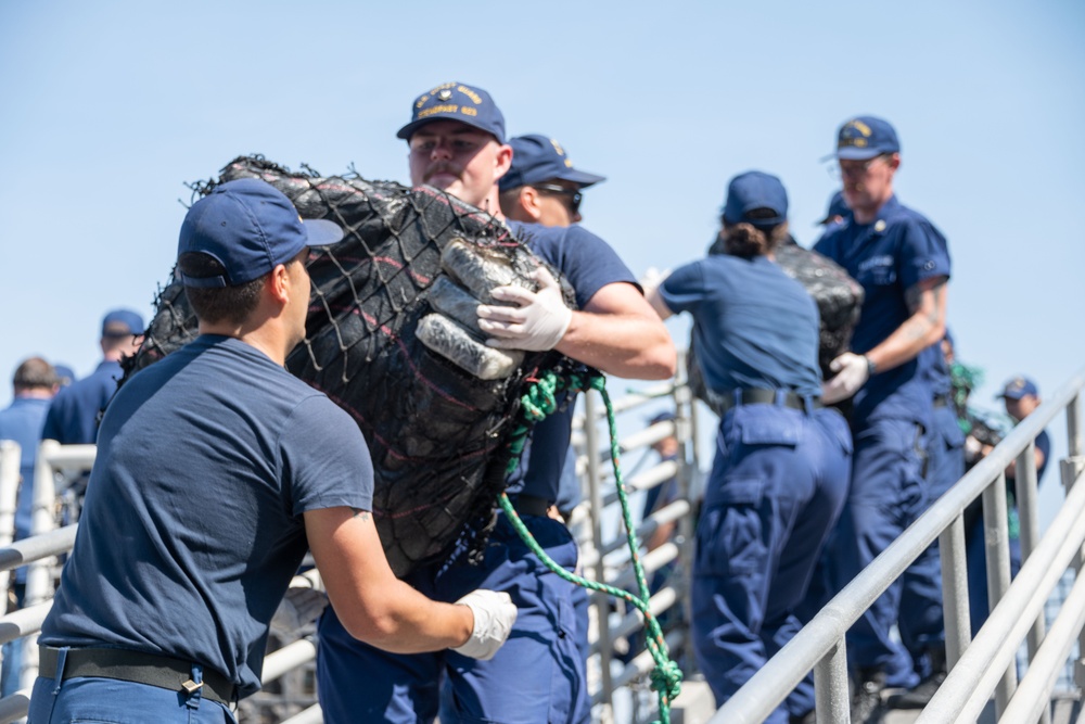 USCG Cutter Steadfast drug offload