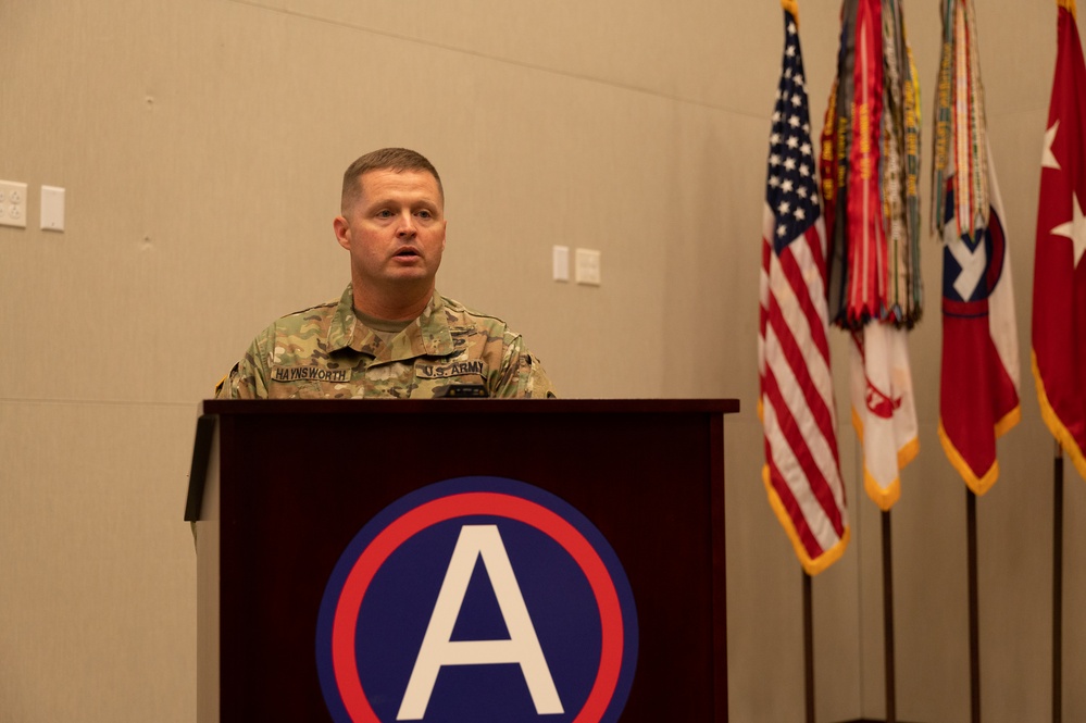 USARCENT welcomes incoming HHBN Command Sergeant Major