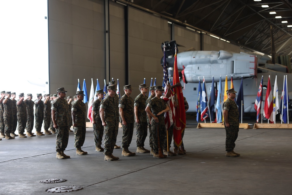 MAG-49 Detachment D Change of Command Ceremony at MCAS New River