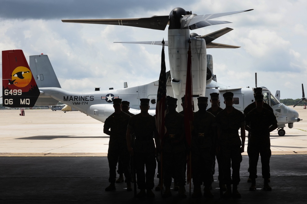 MAG-49 Detachment D Change of Command Ceremony at MCAS New River