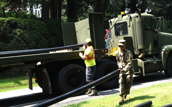 Vermont National Guard Delivers PVC Pipe for Flood Relief