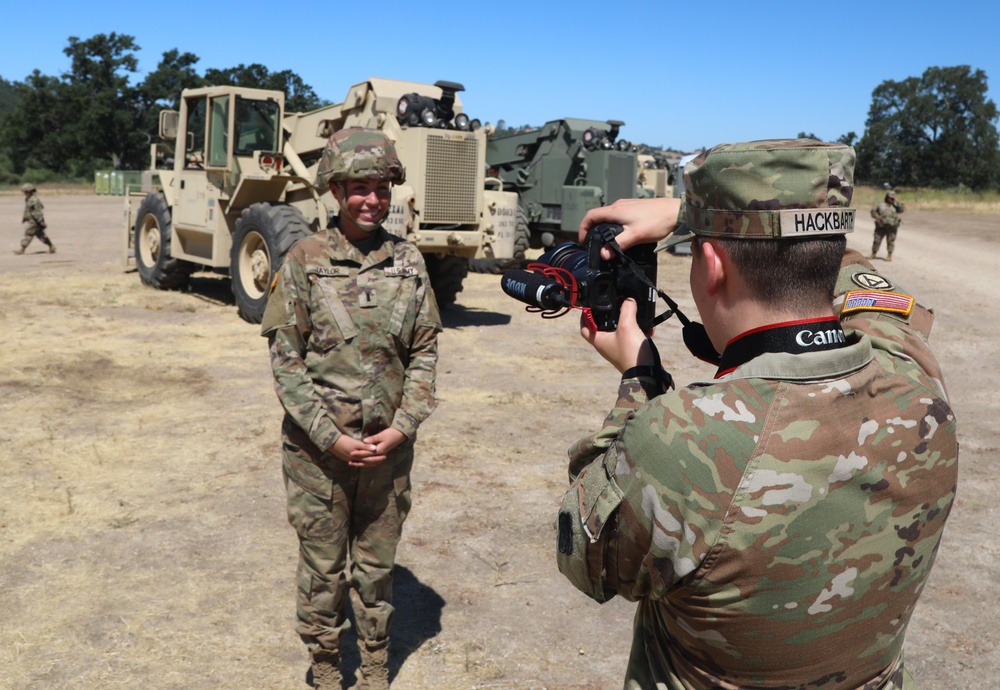 Army Reserve Public Affairs cover CSTX training at Ft. Hunter Liggett