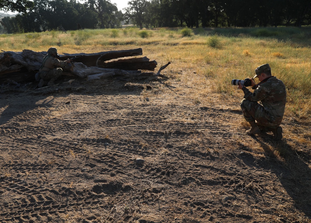 Army Reserve Public Affairs cover CSTX training at Ft. Hunter Liggett