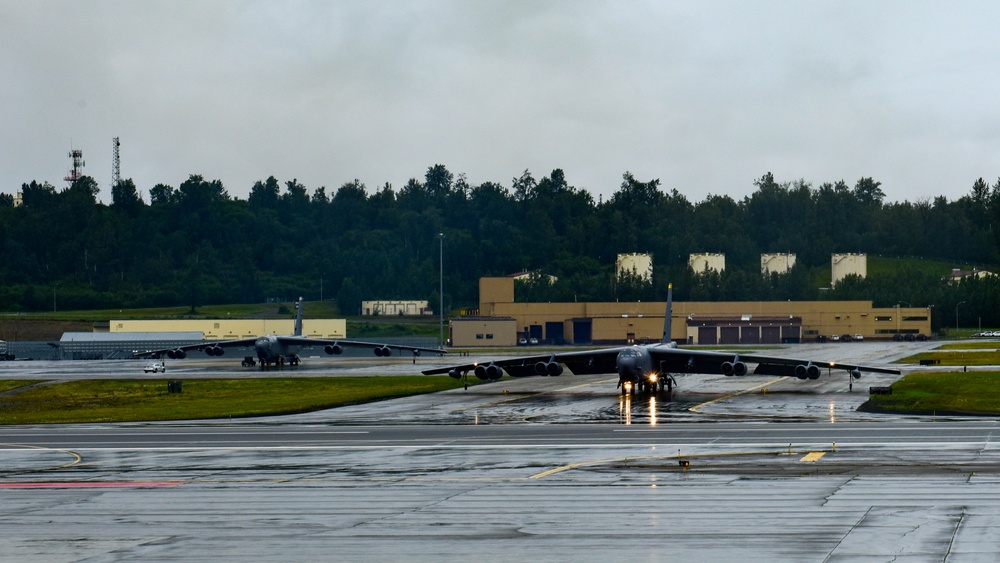 B-52s in JBER: Takeoff