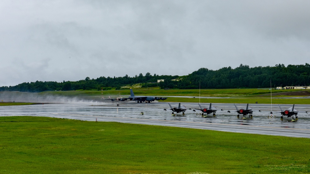 B-52s in JBER: Takeoff