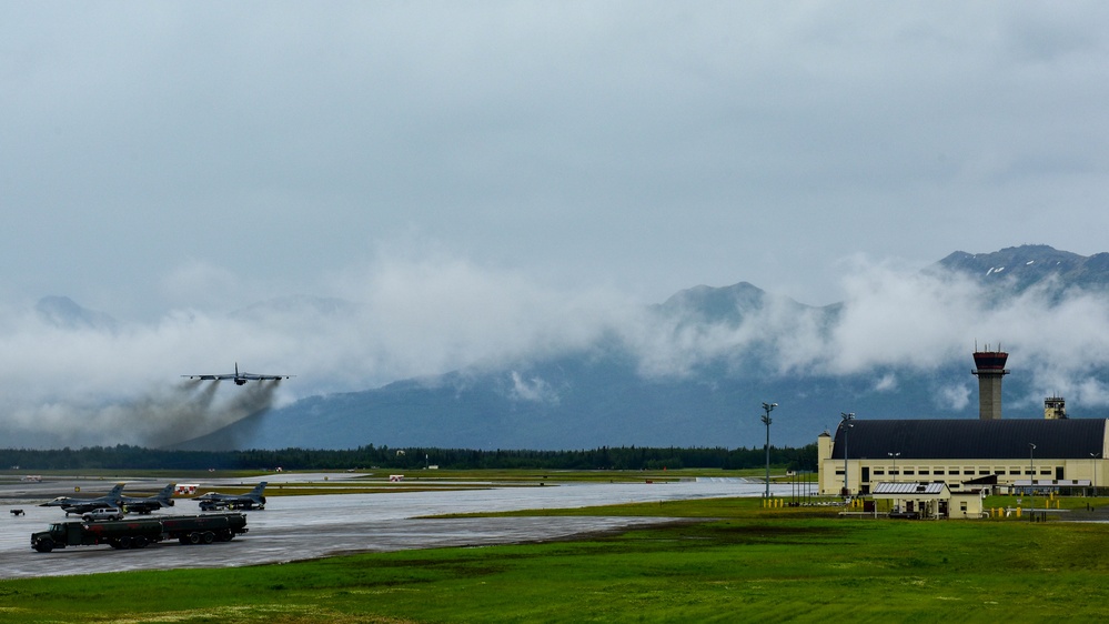 B-52s in JBER: Takeoff