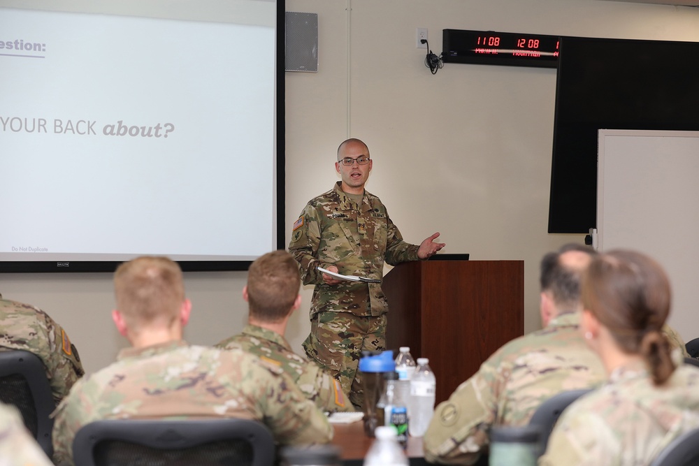 Soldiers participate in Building Strong and Ready Teams event during weekend battle assembly