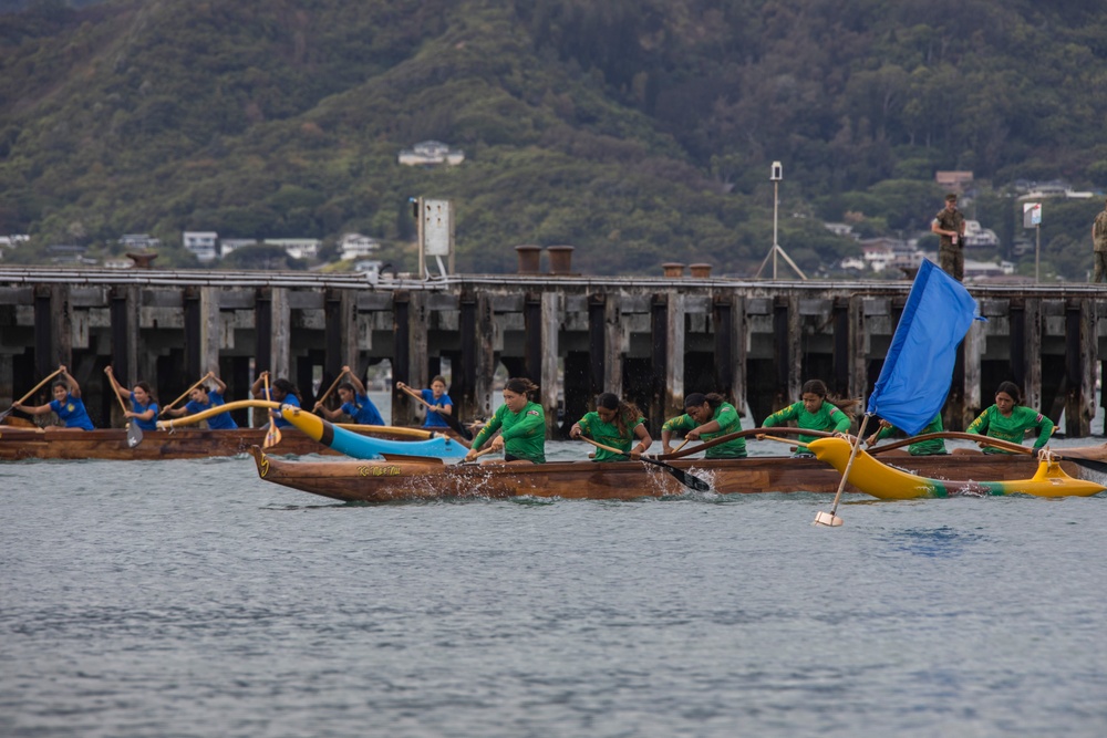 MCBH Hosts 2023 John D. Kaupiko Canoe Regatta