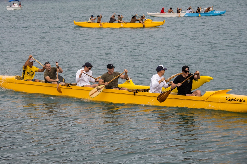 MCBH Hosts 2023 John D. Kaupiko Canoe Regatta