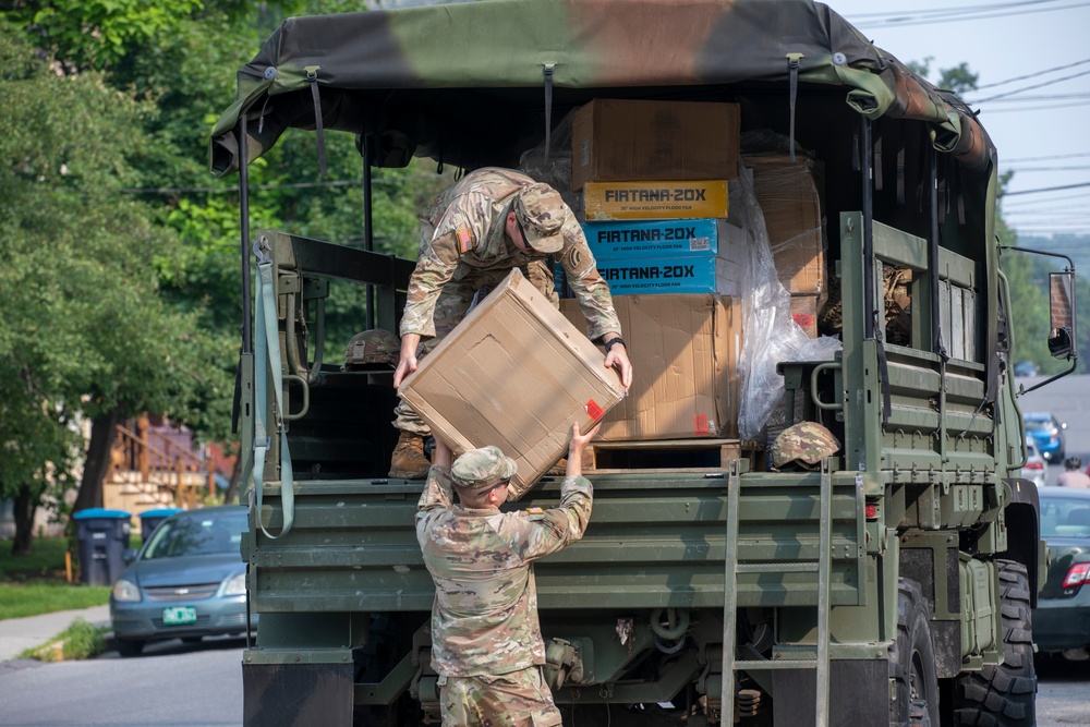 Vermont Army National Guard Deliver Donations