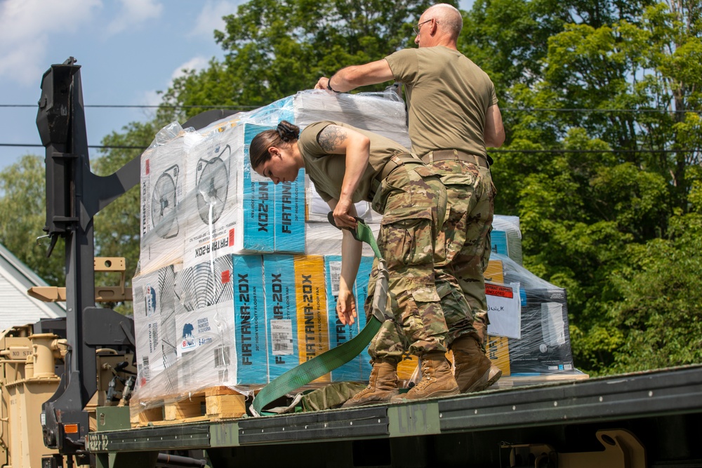 Vermont Army National Guard Deliver Donations