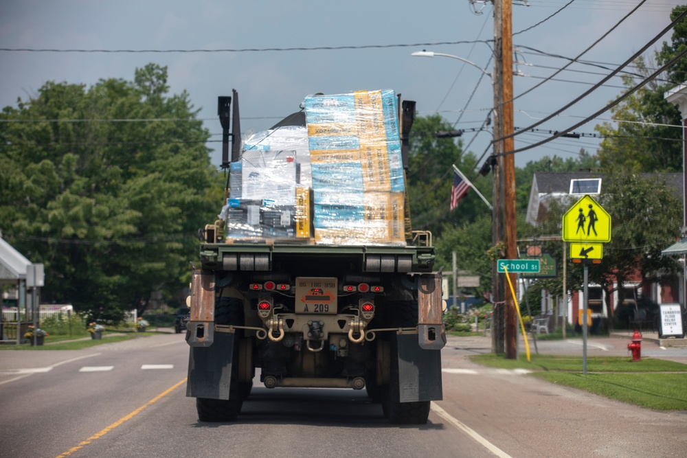 Vermont Army National Guard Deliver Donations