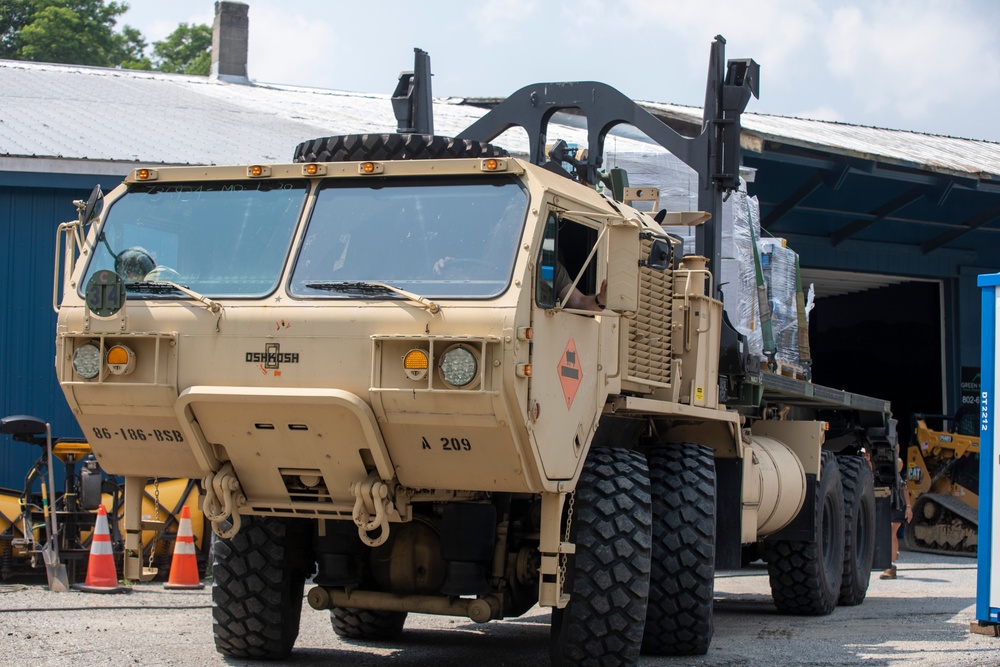 Vermont Army National Guard Deliver Donations