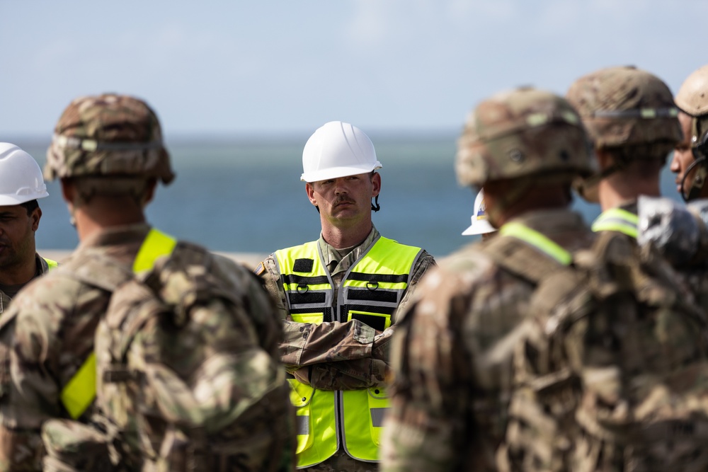 U.S. Army tanks arrive at the Port of Gladstone