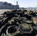 U.S. Army tanks arrive at the Port of Gladstone