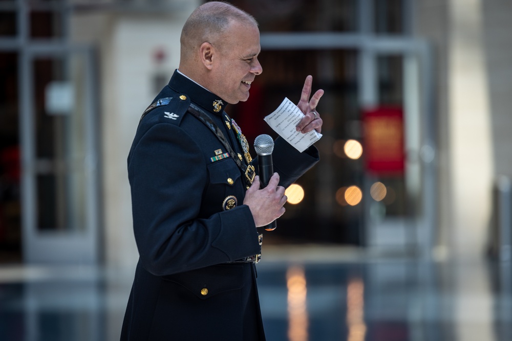 The Director of Command Element Information Division retires after more than 20 years of service