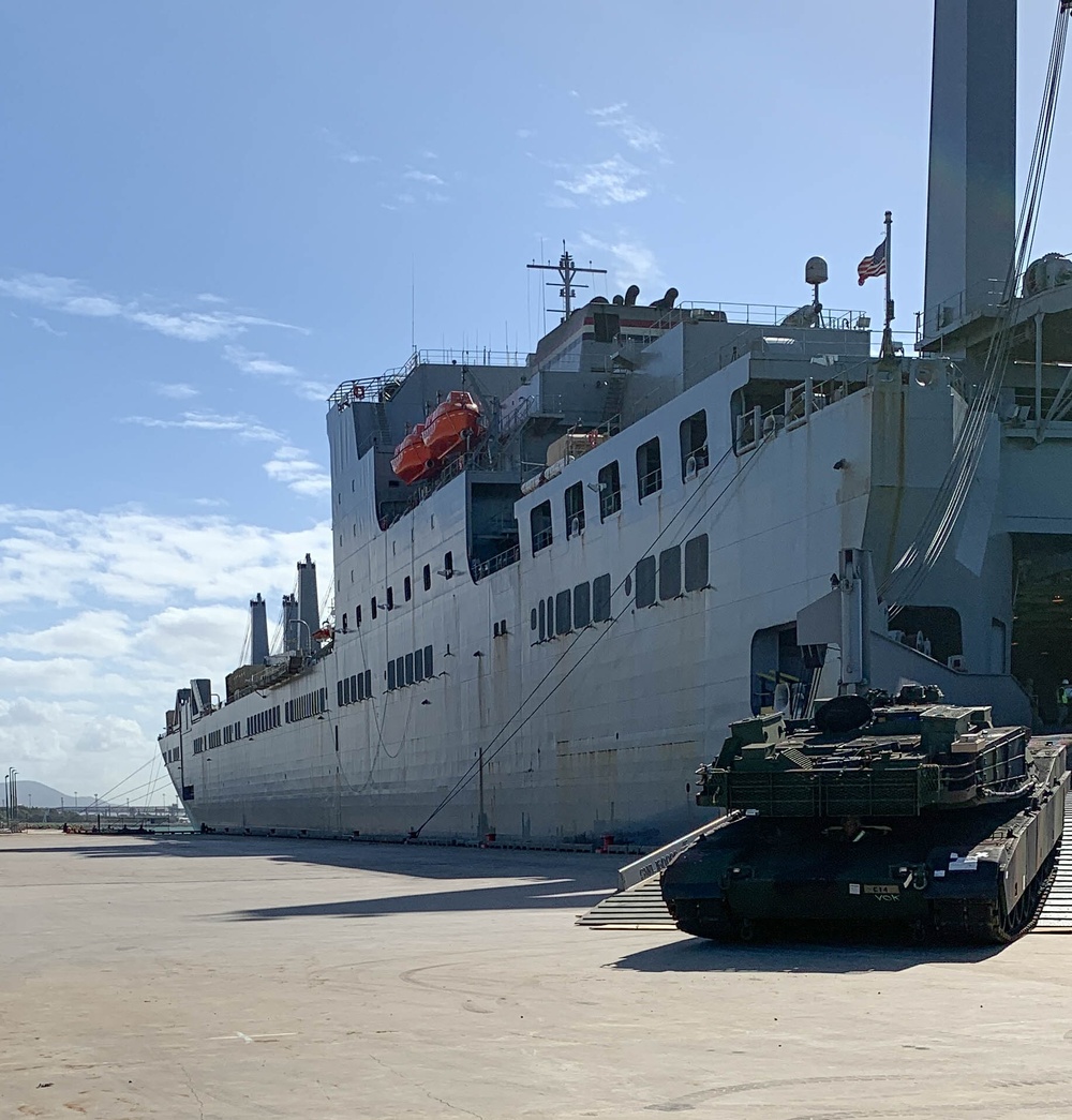U.S. Army Equipment Arrives at Port of Gladstone, Australia