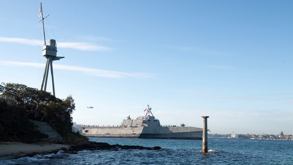 USS Canberra Arrives in Sydney for Commissioning