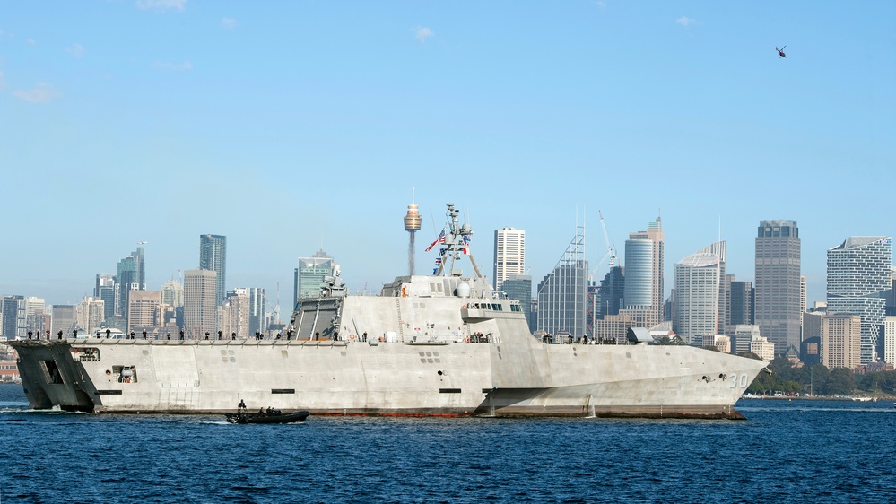 USS Canberra Commissioning in Sydney Australia