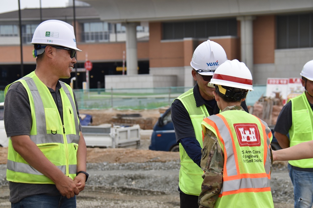 Army engineers construct traffic circle on USAG Humphreys, South Korea