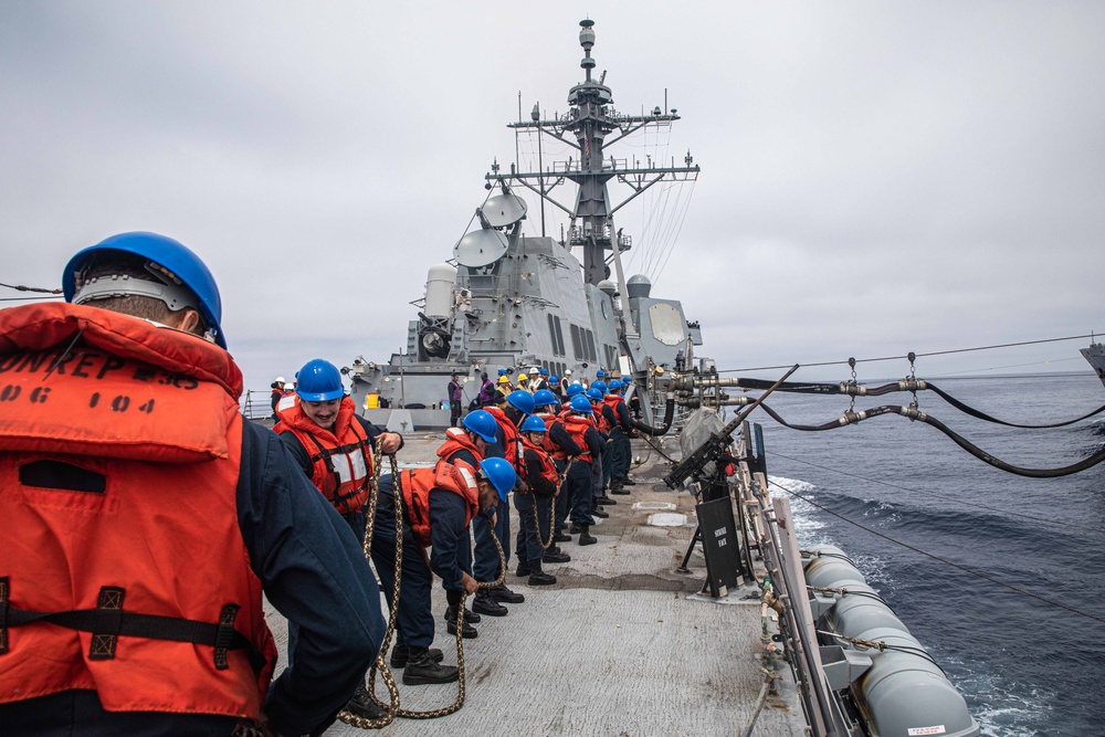 USS Sterett Replenishment-at-Sea