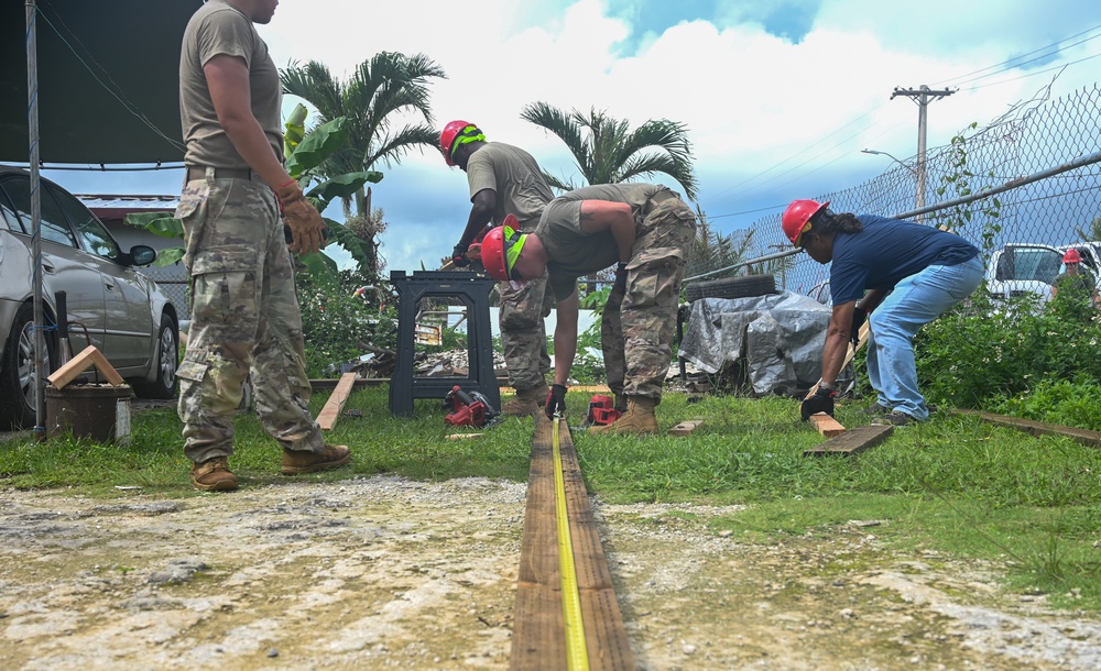 Dvids - Images - 36 Crg And 554 Rhs Repair Roofs In The Guam Community 