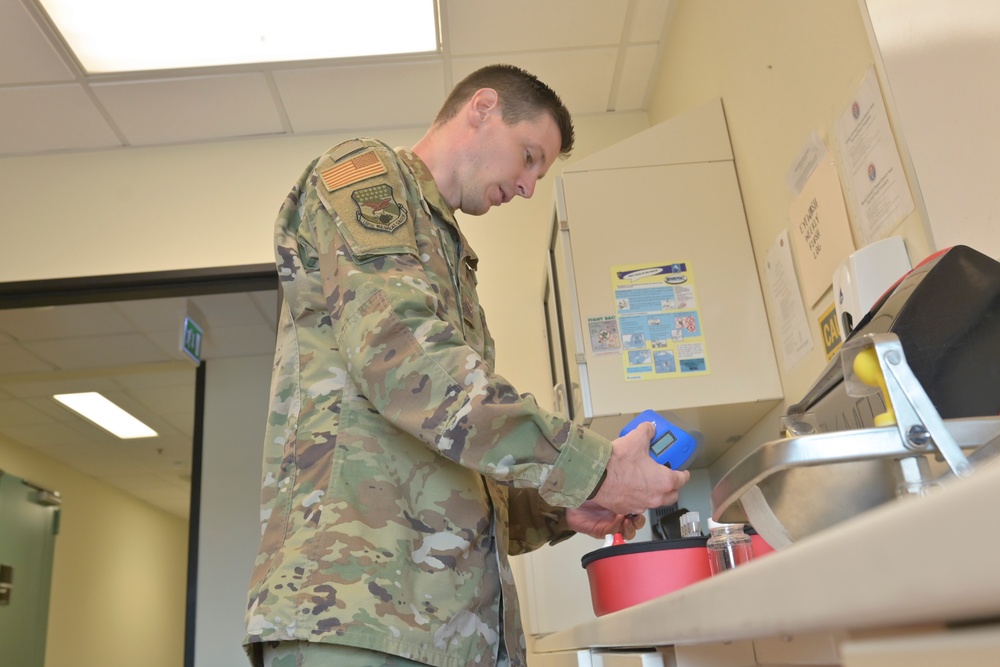 130th Airlift Wing Medical Group Trains at NAS Sigonella Flight Line Clinic