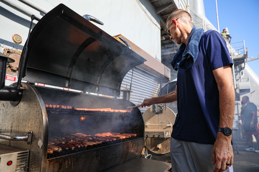 USS Carter Hall Conducts Steel Beach Picnic