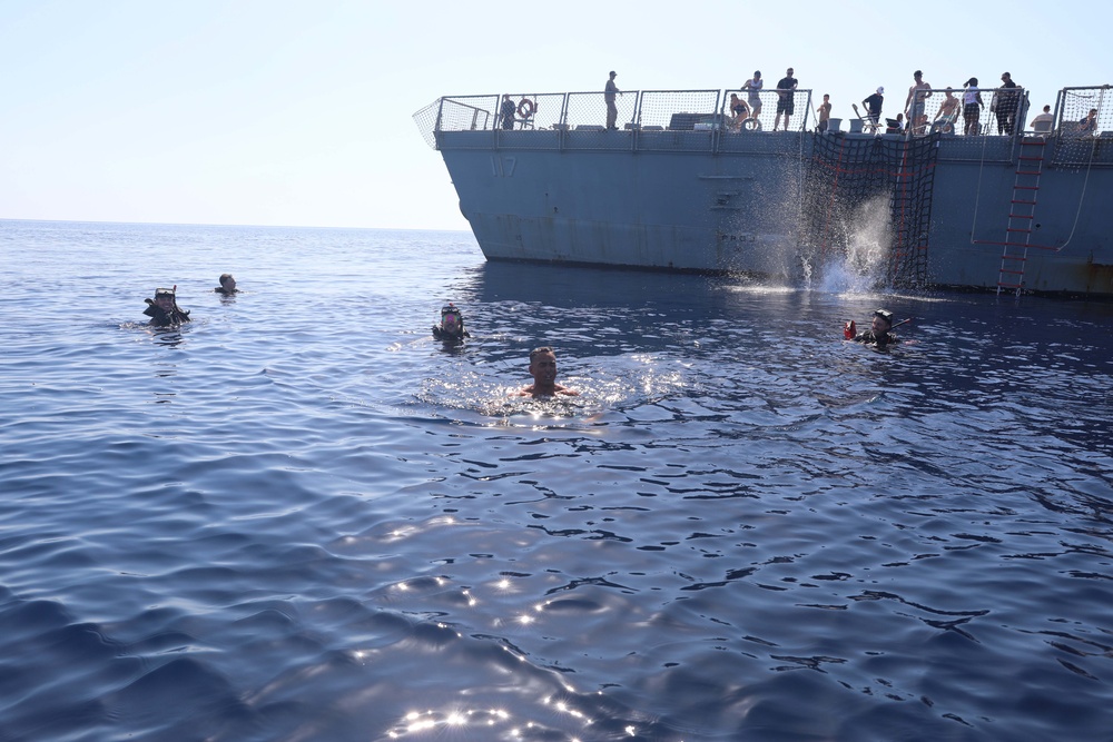 USS Paul Ignatius Adriatic Sea Swim Call