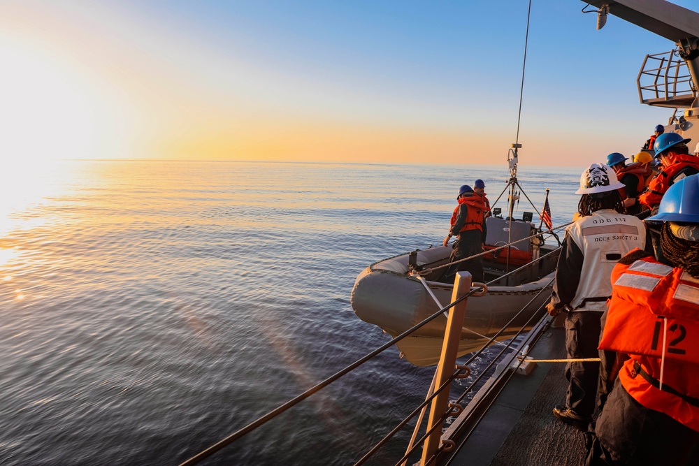 USS Paul Ignatius Man Overboard Drill