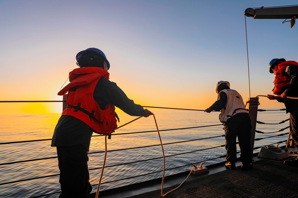 USS Paul Ignatius Man Overboard Drill