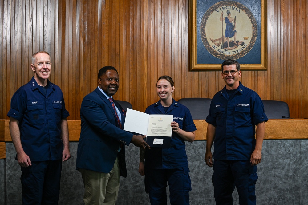 Enlisted Person of the Quarter for Coast Guard Atlantic Area