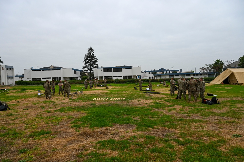 Reservists train for aeromedical evacuation in Lima, Peru