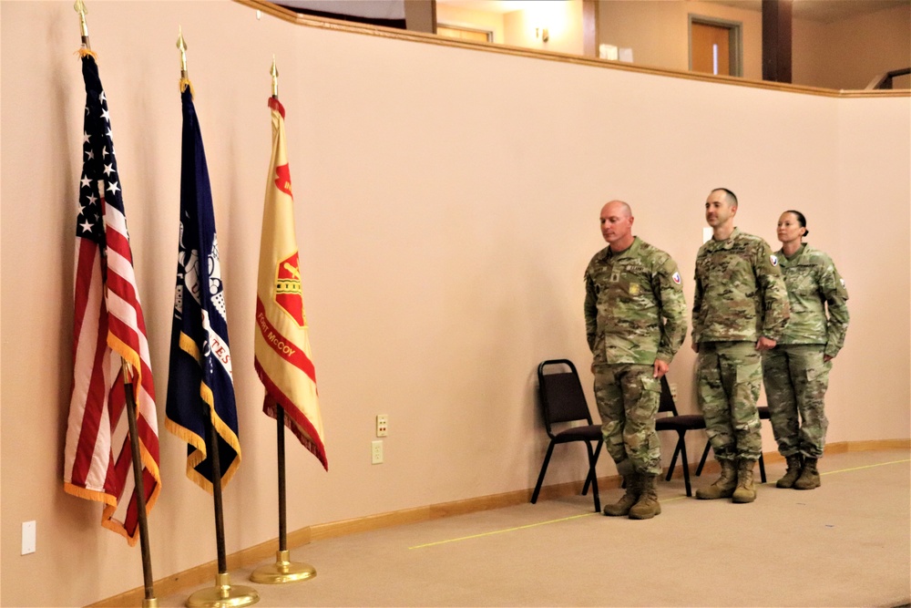 New Fort McCoy Garrison CSM takes charge during change-of-responsibility ceremony at installation