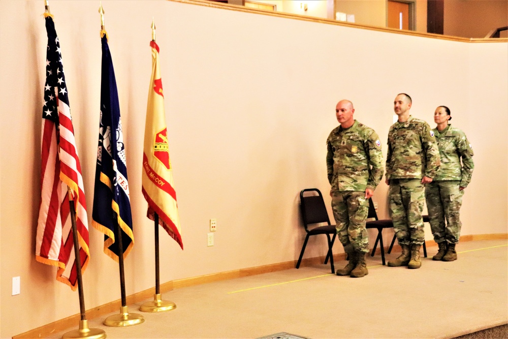 New Fort McCoy Garrison CSM takes charge during change-of-responsibility ceremony at installation