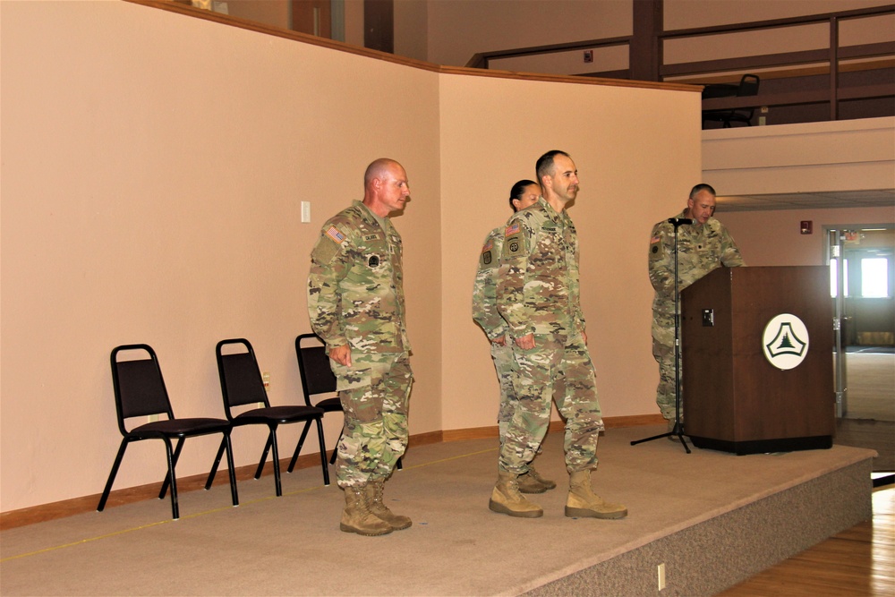 New Fort McCoy Garrison CSM takes charge during change-of-responsibility ceremony at installation