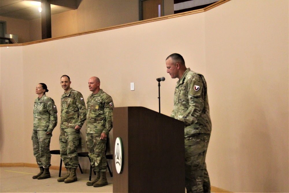 New Fort McCoy Garrison CSM takes charge during change-of-responsibility ceremony at installation