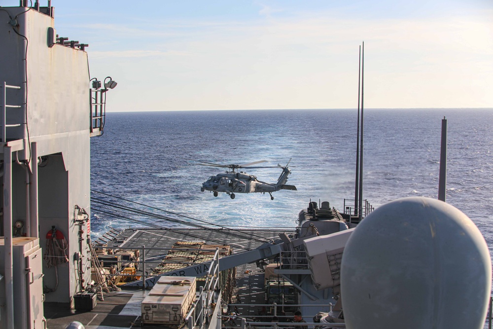 USS Carter Hall Conducts Flight Operations